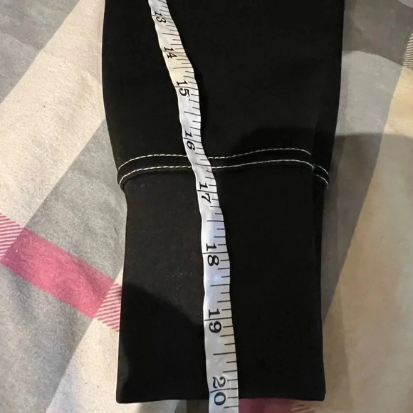 Pretty little thing black white lined button down long sleeve shirt Sz 6 - Picture 8 of 11